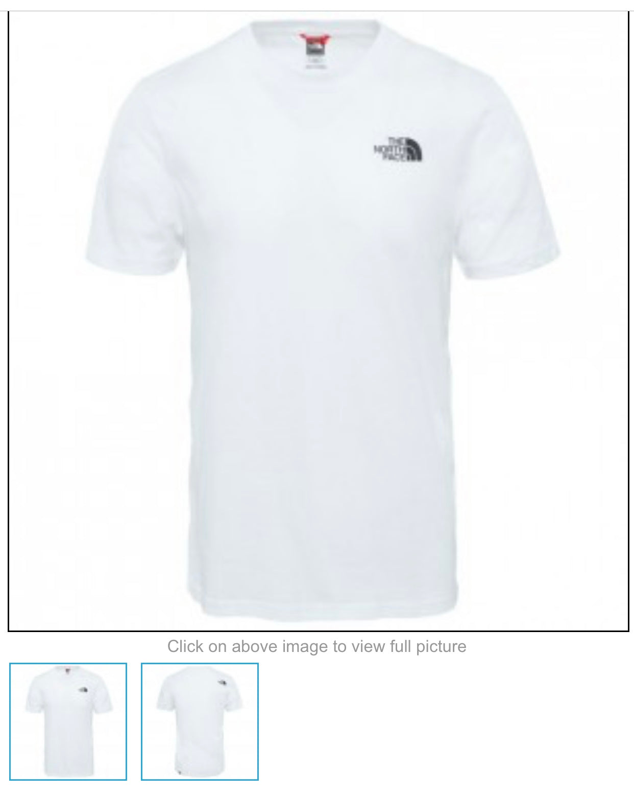 The North Face Dome T Shirt, White