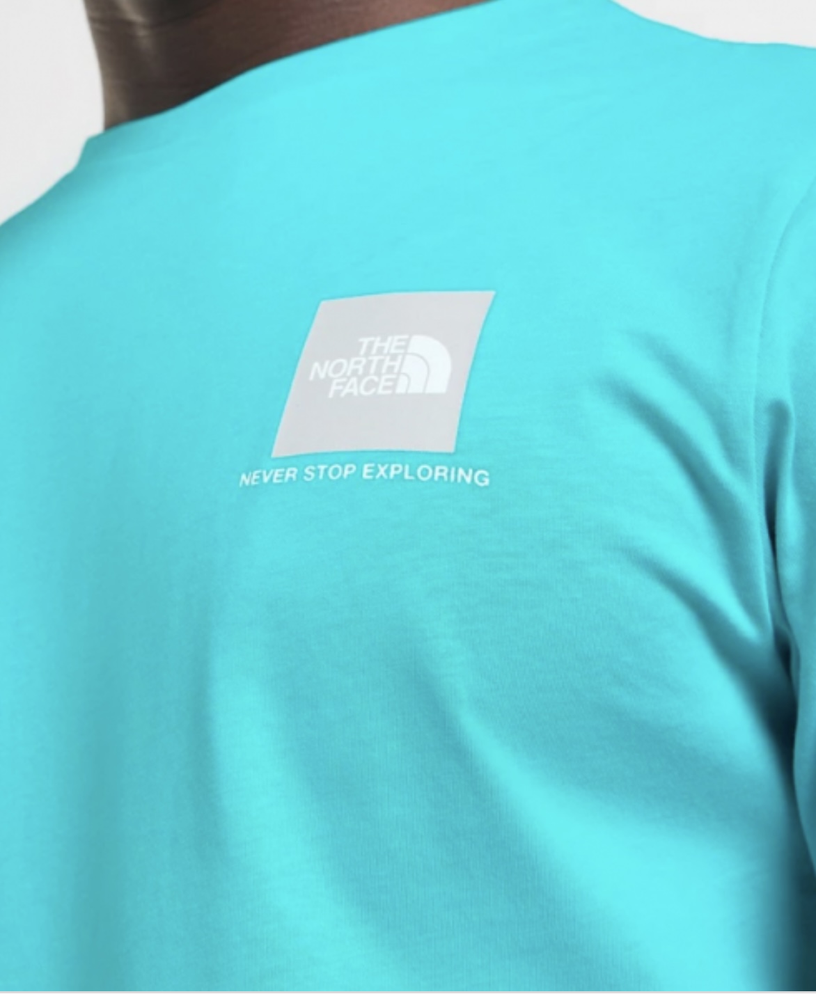 The North Face Fine Box Logo T Shirt, Blue