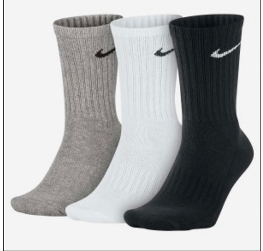 Nike Cushioned Crew Socks, Multicoloured, 3 Pack